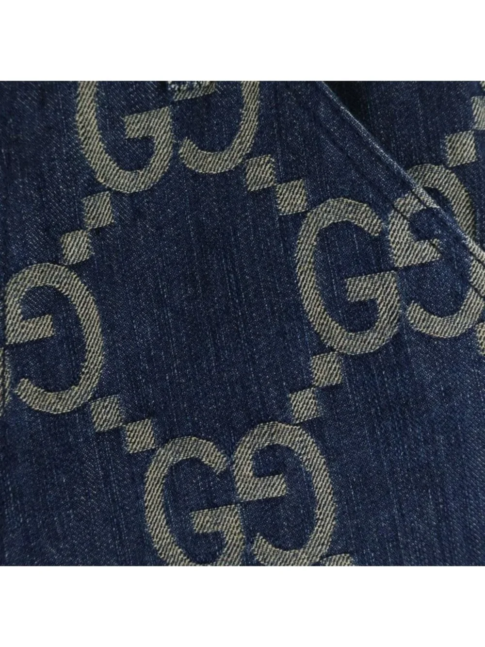 Gucci Pineapple Pants All Over Print Denim Indigo